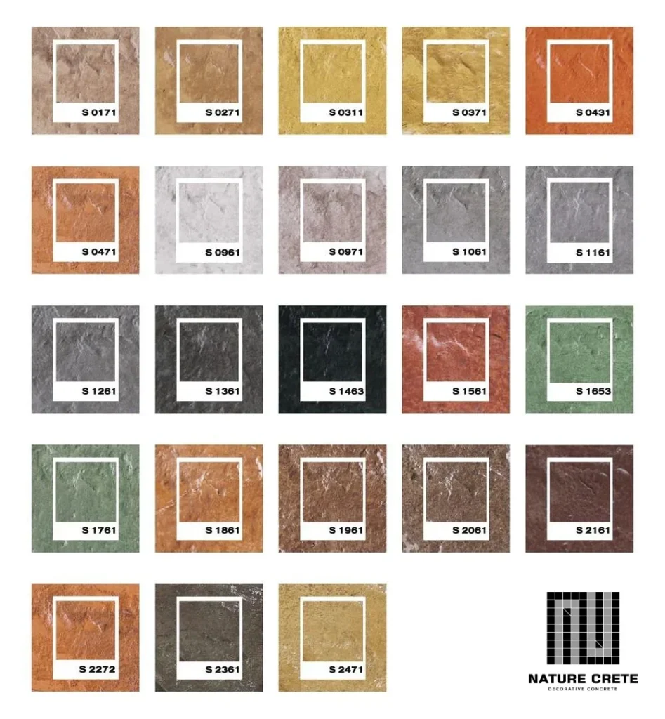 Collection สี คอนกรีตพิมพ์ลาย Nature Crete 1