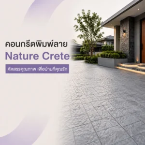 คอนกรีตพิมพ์ลาย Nature Crete คัดสรรคุณภาพ เพื่อบ้านที่คุณรัก 1000x1000