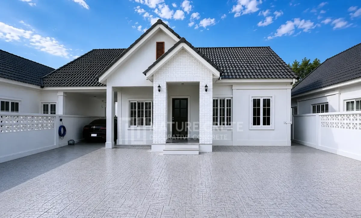 คอนกรีตพิมพ์ลาย Grand Ashlar สีเทาอ่อน เชียงใหม่ 1020x616