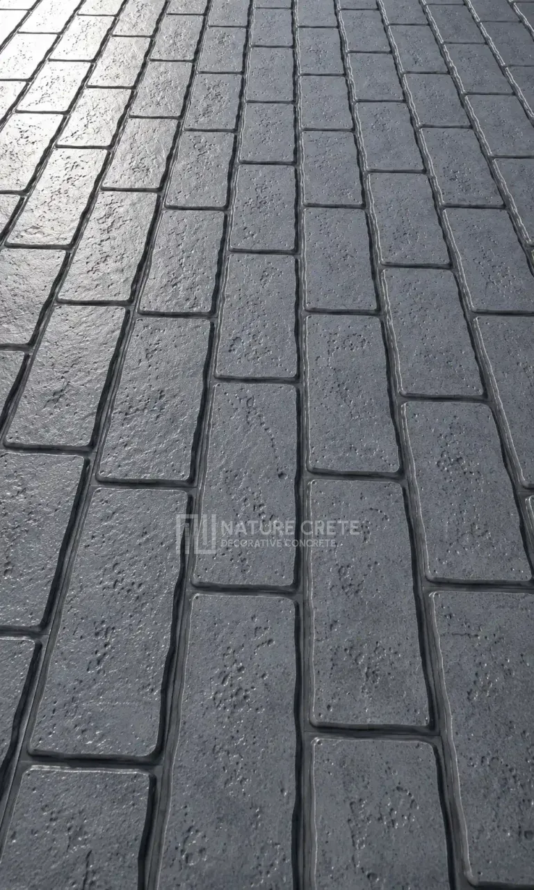 ทางเข้าและลานบ้าน ลาย Old English Cobble สีเทาเข้ม 370x616