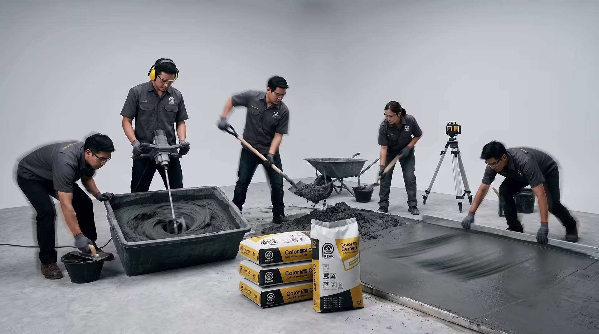 Peak Material Peak Cement Colors 4 IN 1 Making
