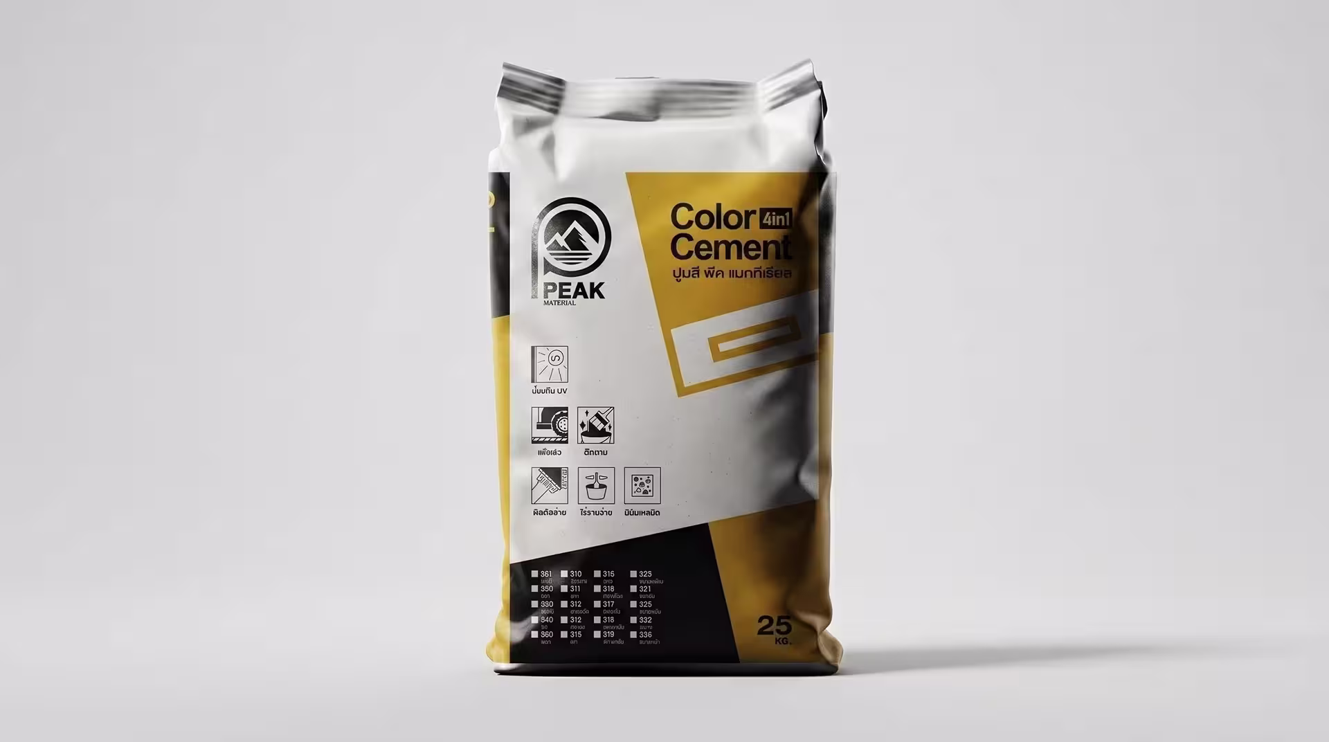 Peak Material Peak Cement Colors 4 IN 1 Package