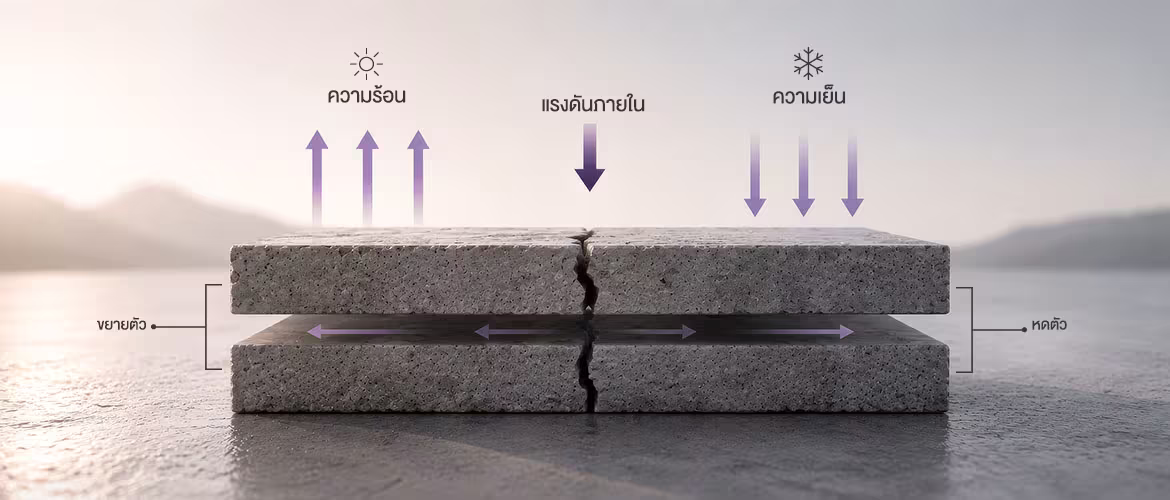 การขยายตัวและหดตัวของคอนกรีต