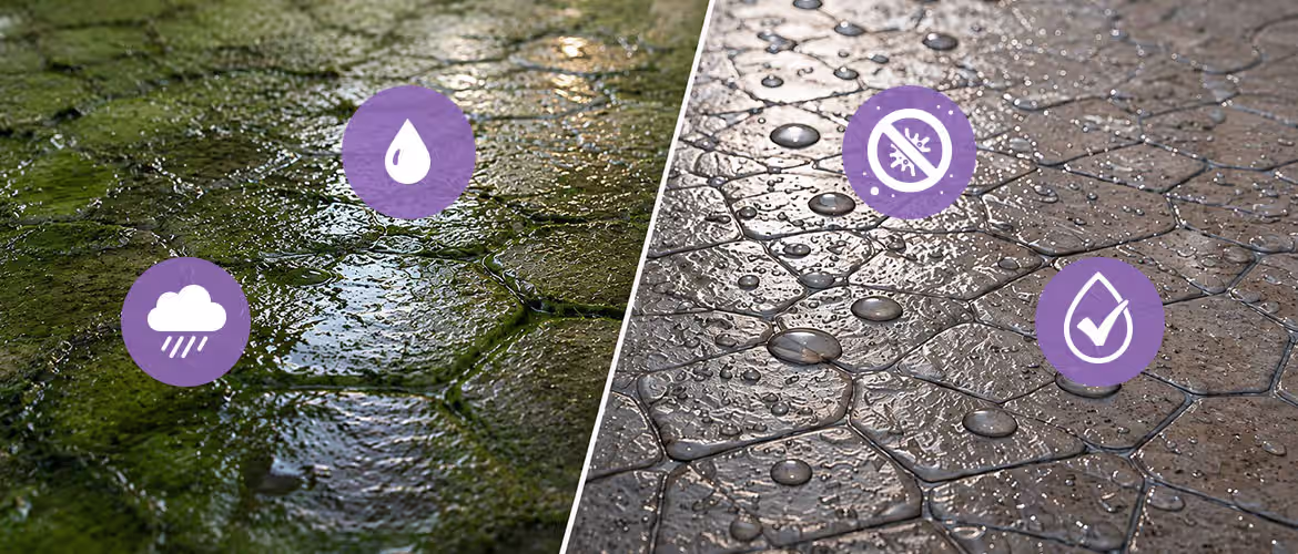 Stamped Concrete in the Rainy Season: What You Need to Know for Durability and Easy Maintenance ความสามารถในการเคลือบพื้น Peak A200 Super Coat