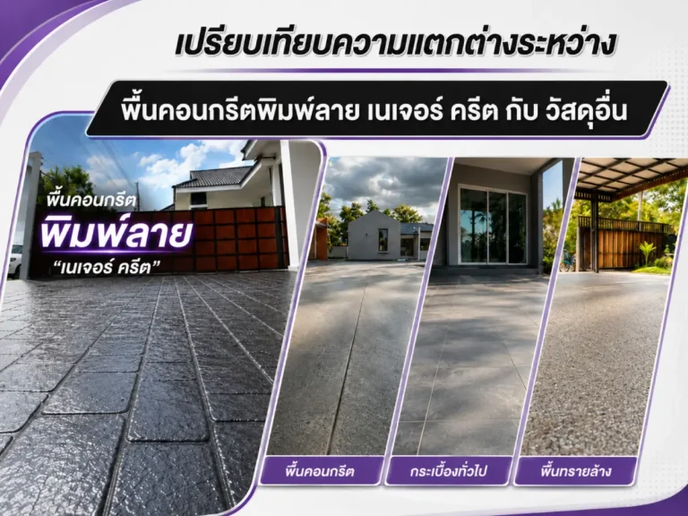 ปก เปรียบเทียบความแตกต่าระหว่างพื้นคอนกรีตพิมพ์ลาย กับวัสดุอื่น 1200x900